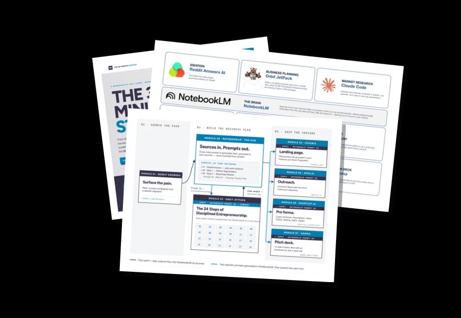 The 30-Minute Startup exercise interface